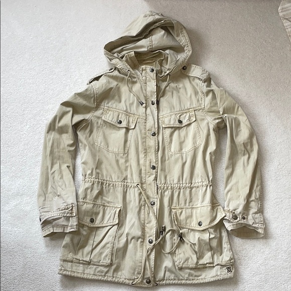 Talula washed stone beige Trooper Utility jacket - Picture 2 of 14